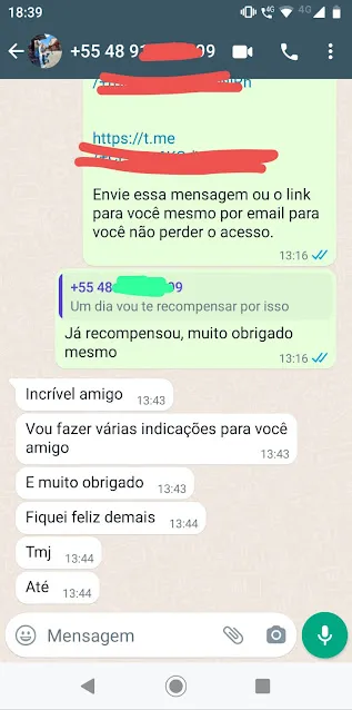 Feedback Grupo Telegram Cursos 14