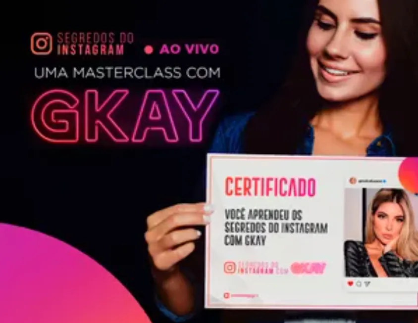 Baixe o Curso Gkay: Segredos do Instagram para Sucesso