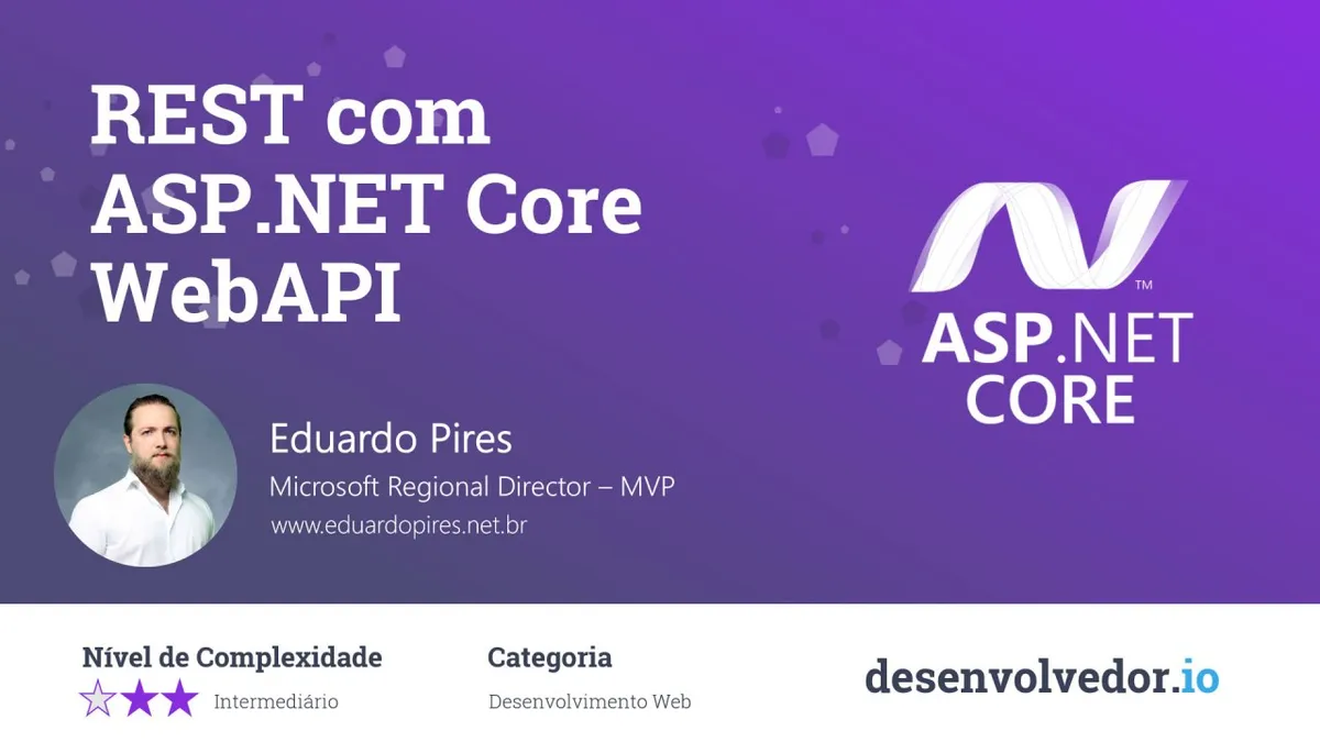 Capa: Baixar REST com ASP.NET Core WebAPI 2022: Curso Completo