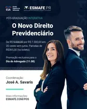 Capa: Baixar: Pós Graduação Novo Direito Previdenciário ESMAFEPR – Completo em 2022