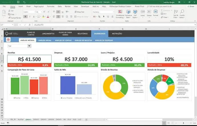 Capa: Planilhas Financeiras Avançadas: Baixar Pacote Completo!
