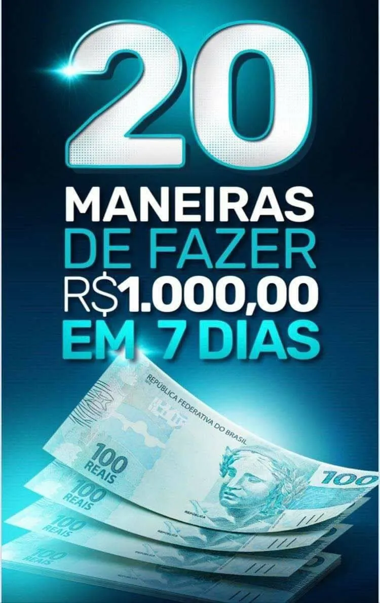 Capa: Baixar Curso 20 Maneiras R$1000 em 7 Dias | Acesso Rápido