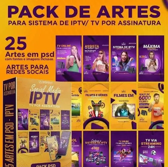 Capa: Baixar Pack Artes Editáveis IPTV: Download Exclusivo!
