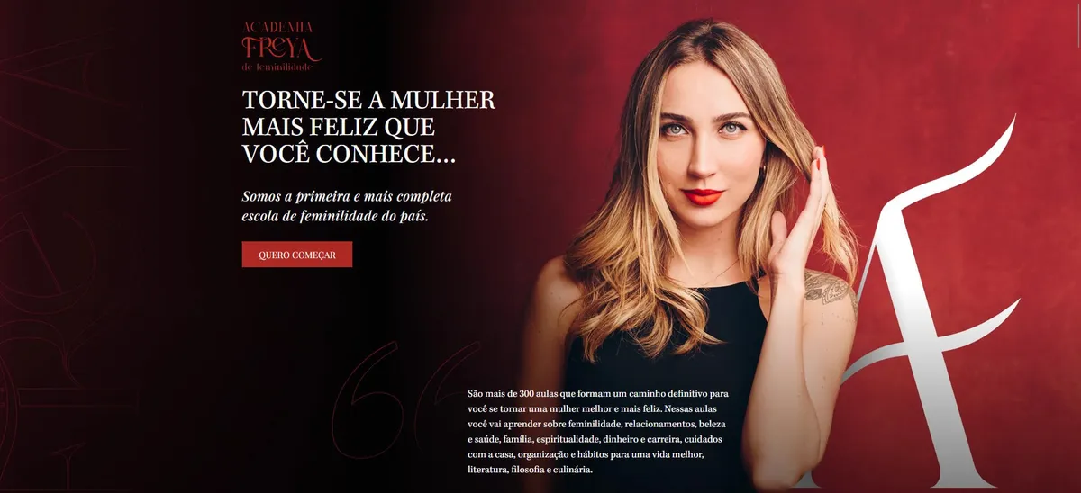 Capa: Academia Freya de Feminilidade Nicole Mallmann: Download Completo