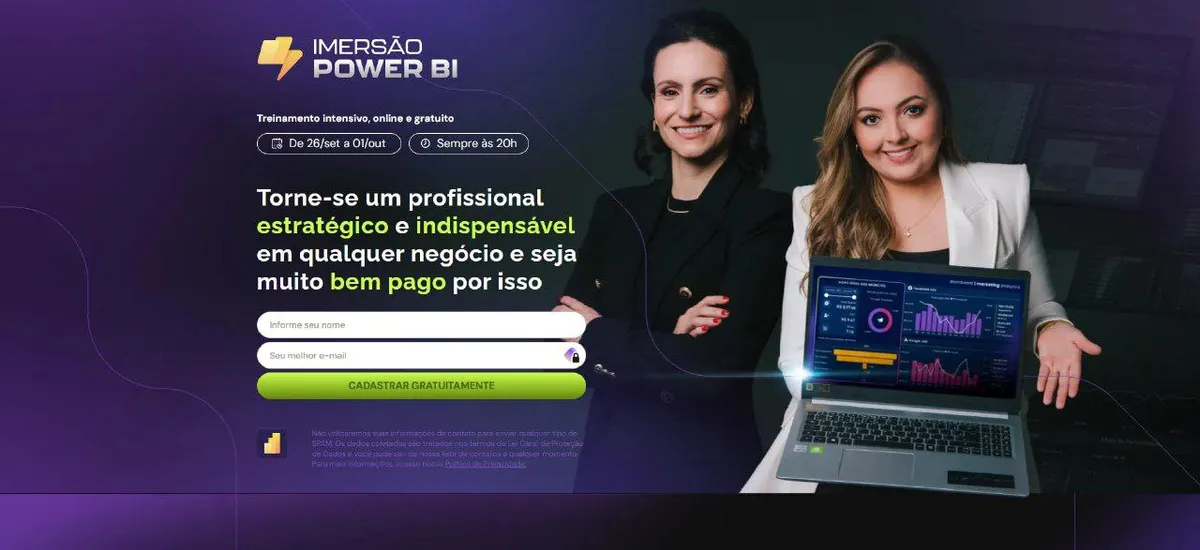 Capa: Baixar Imersão PowerBI Karine Lago e Letícia Smirelli – Completo