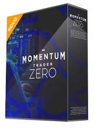 Curso Momentum Trader Zero Online: Gráfico financeiro com seta de alta e símbolo de dinheiro.