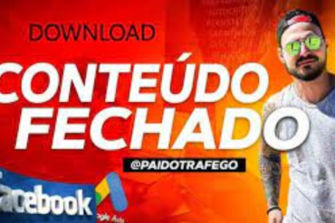 Logo do curso Conteúdo Fechado Pai de Tráfego com ícones de sucesso e dinheiro