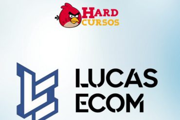 Lucas Ecom com o curso Start Commerce 2.0, mostrando gráficos de faturamento e liberdade financeira